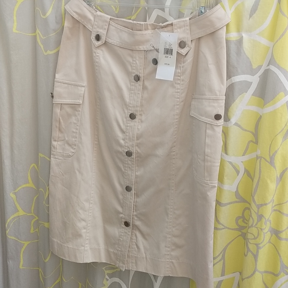 Calvin Klein Khaki Skirt
